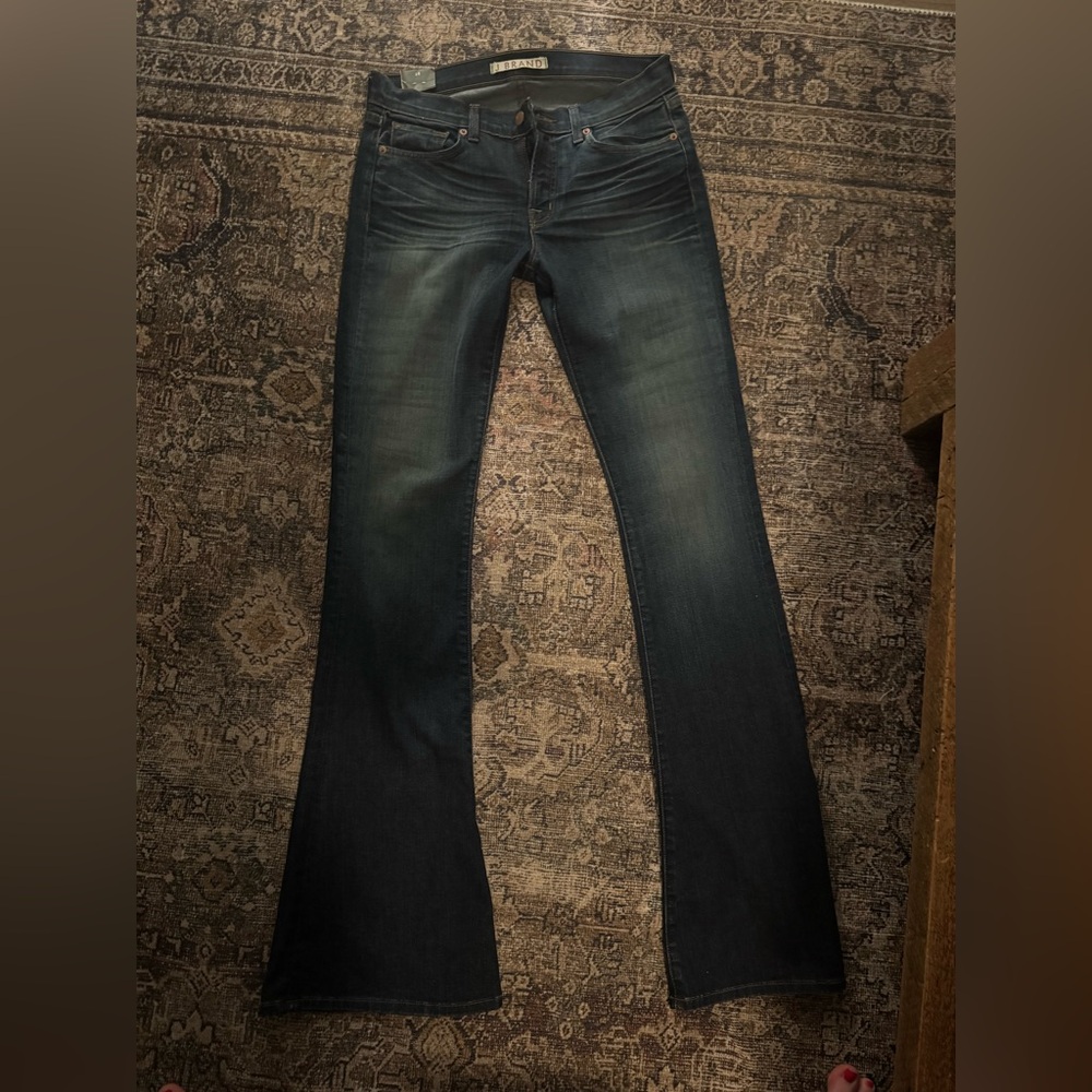 J Brand Dark Blue Flare Jeans